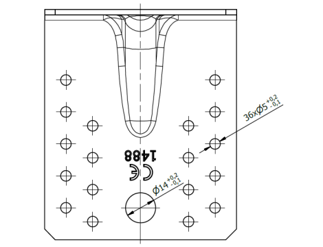 KP3 4023 KĄTOWNIK Z PRZETŁOCZENIEM 90x50x55x2,5 20SZT DOMAX - 3